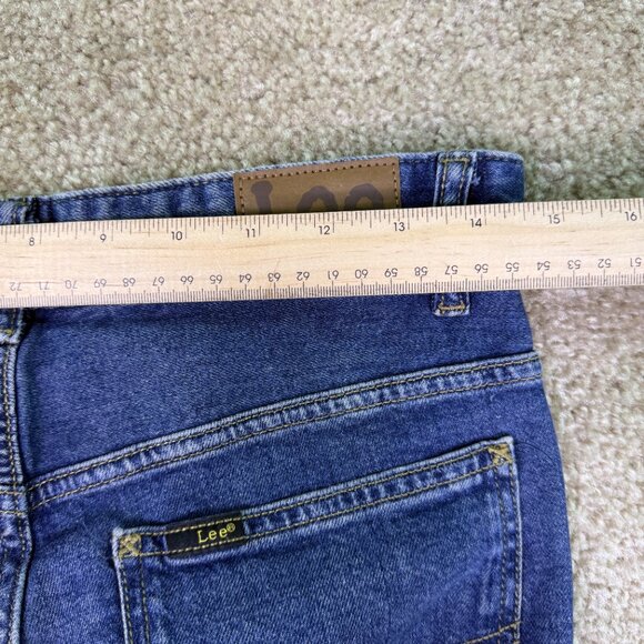 Lee Relaxed Fit Straight Leg Jeans Women's Size 4 Denim 29X28 High Rise E618 - Picture 10 of 14